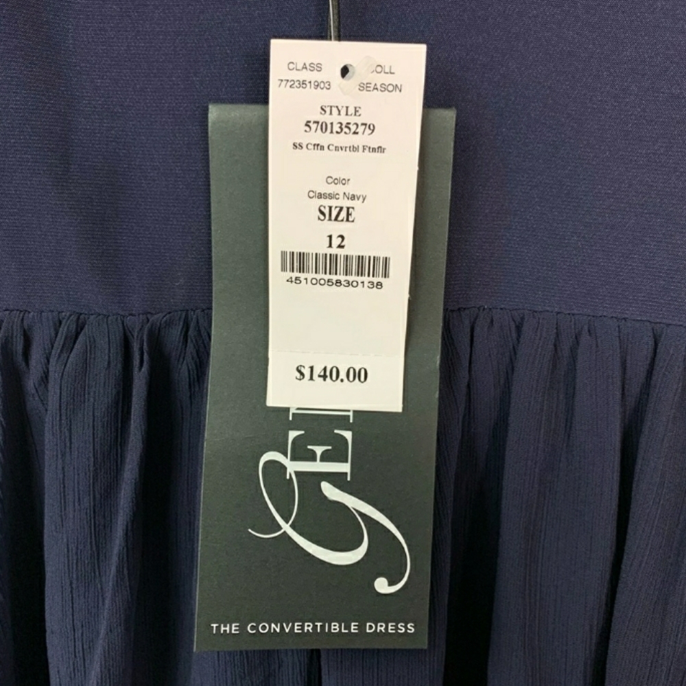 White House Black Market Navy Dress NOT NWT - Picture 8 of 9
